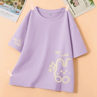 Сиреневый - С нетерпением ждем зайчика внизу слева + С нетерпением ждем зайчика на правом рукаве