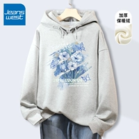 Светло-цветочный серый ZWS Blue Miful Painting [420G тяжелый плюш]