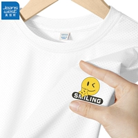 【Ледяной шелк быстросохнущий одиночный кусок】 белый/J Улыбающееся лицо k