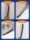 Crevice Brush for Bathroom, Toilet, Kitchen, Tile Corners, Cleaning Window Gaps, Long-Handled Floor Brush, Hard Bristle Brush