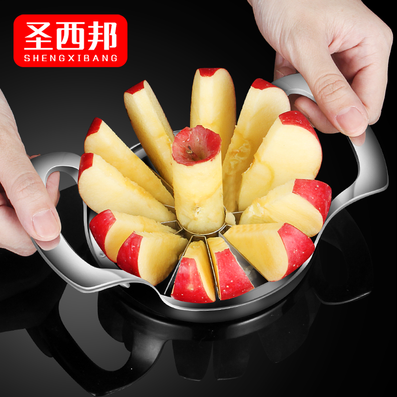 304 stainless steel cut apple deity Divine Instrumental big number of fruit Cheefruit splitting sliced diced denucleator
