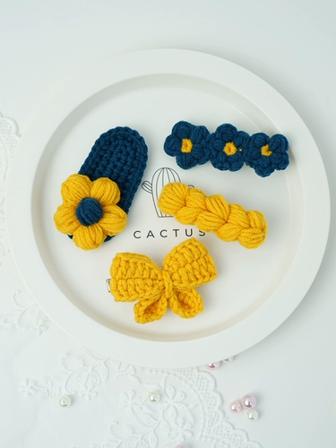 Крючок для вязания, заколка для волос, набор материалов ручной работы, DIY