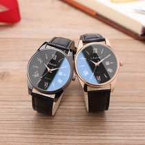 Fashion trend watch mens student Korean version of the belt calendar luminous watch Sports simple non-mechanical watch