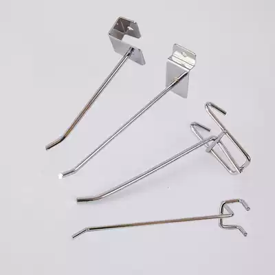 Hanging market display shelf adhesive hook installation short board supplies net hanging convenient hanging rod iron