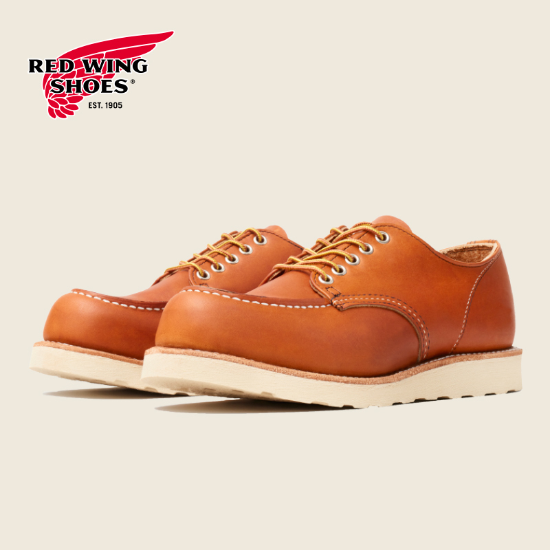 Redwing 8092 Oxford Shoes D-Last Oil-Tanned Leather Low-Top Casual Shoes Handmade Square Toe Men's Shoes Redwing 8092 Oxford Shoes D-Last Oil-Tanned Leather Low-Top Casual Shoes Handmade Square Toe Men's Shoes