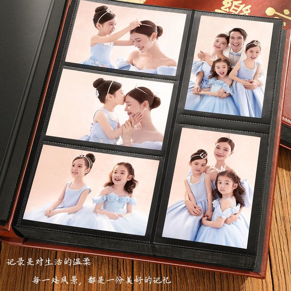 Family Photo Album Commemorative Album 6-Inch 1000 Photo Album Large Capacity 5inch Couple Interstitial Photo Storage Album