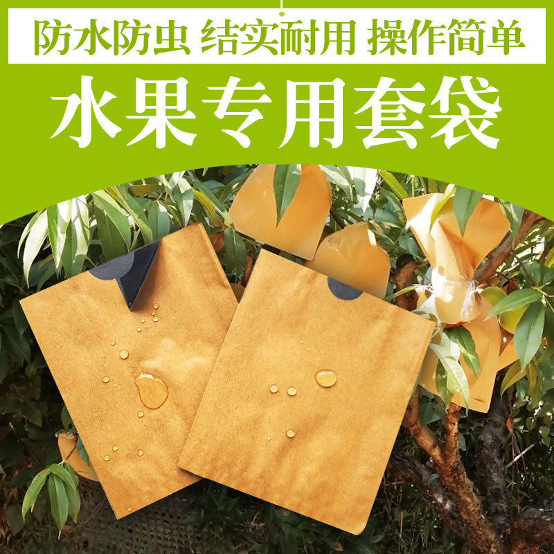Loquat bagging special bag Grape Peach Pomace Apple Pomegranate Bag Fruit tree paper bag Double bird-proof and anti-insect