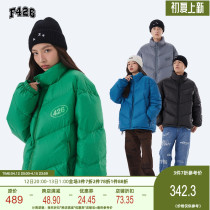 (F426 official shop) Guochao Lovers Street Hip Hop loose 4-color V-shaped quilted duvet for winter