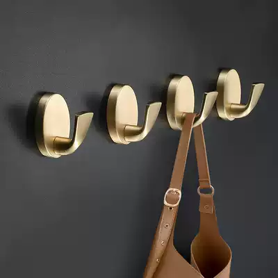 New Chinese style hook single hook after entering the door wardrobe clothes hanging clothes hook light luxury modern simple clothes hook wall hanging gold