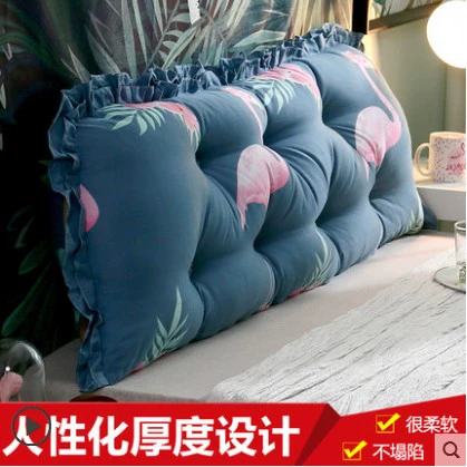 1,5 млн. Большой 1 метр 2 банка 1,2 кровати с подушкой, чтобы снять ширину прикроватного прикроватного 1,8 метра назад к задней части спины, мягкий кровать для оболочки на один метр и пять