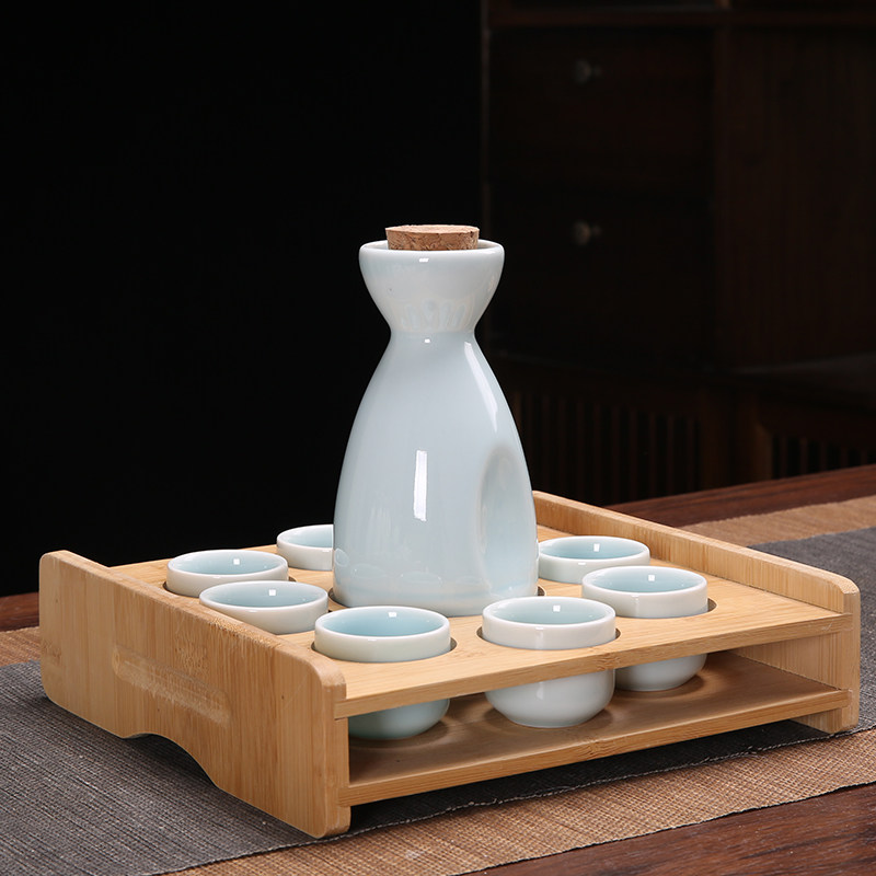 Ликер Cup 创意复古分酒器白酒杯酒具套装家用小号一口杯陶瓷中式清酒壶酒盅