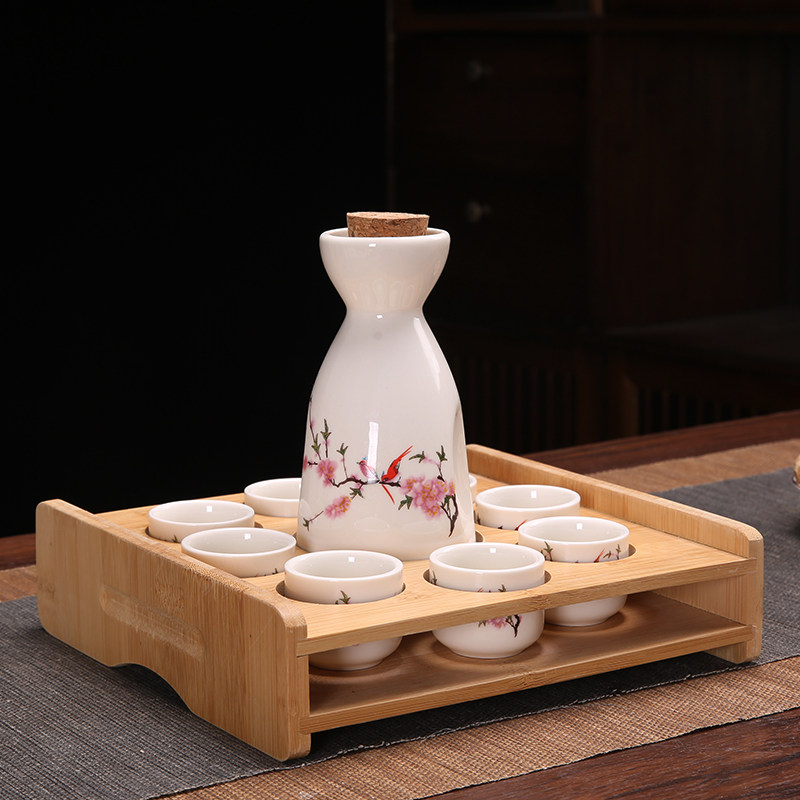 Ликер Cup 创意复古分酒器白酒杯酒具套装家用小号一口杯陶瓷中式清酒壶酒盅