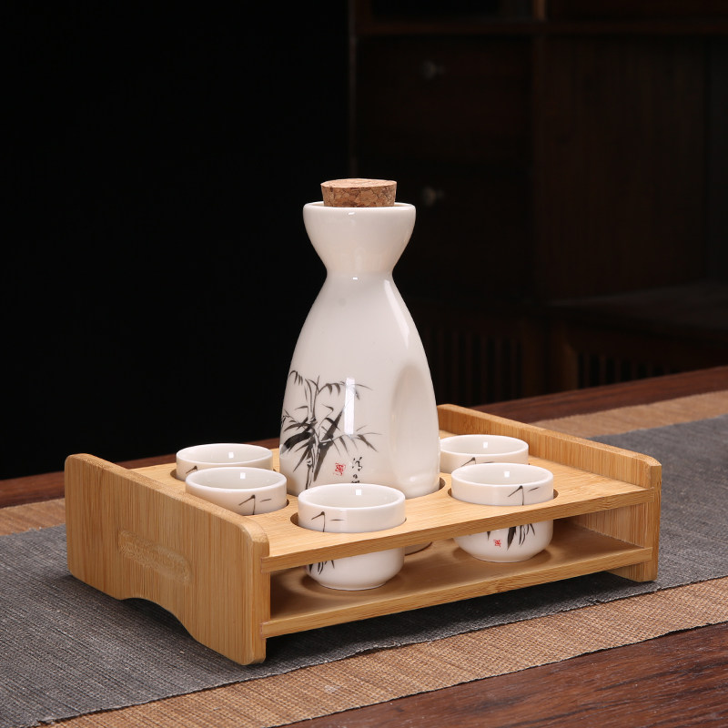 Ликер Cup 创意复古分酒器白酒杯酒具套装家用小号一口杯陶瓷中式清酒壶酒盅