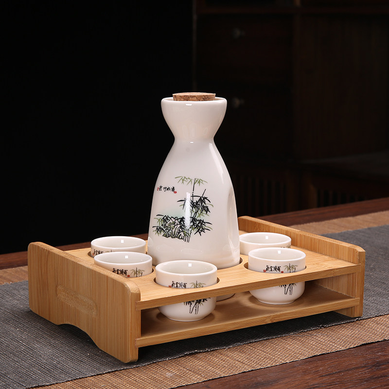 Ликер Cup 创意复古分酒器白酒杯酒具套装家用小号一口杯陶瓷中式清酒壶酒盅