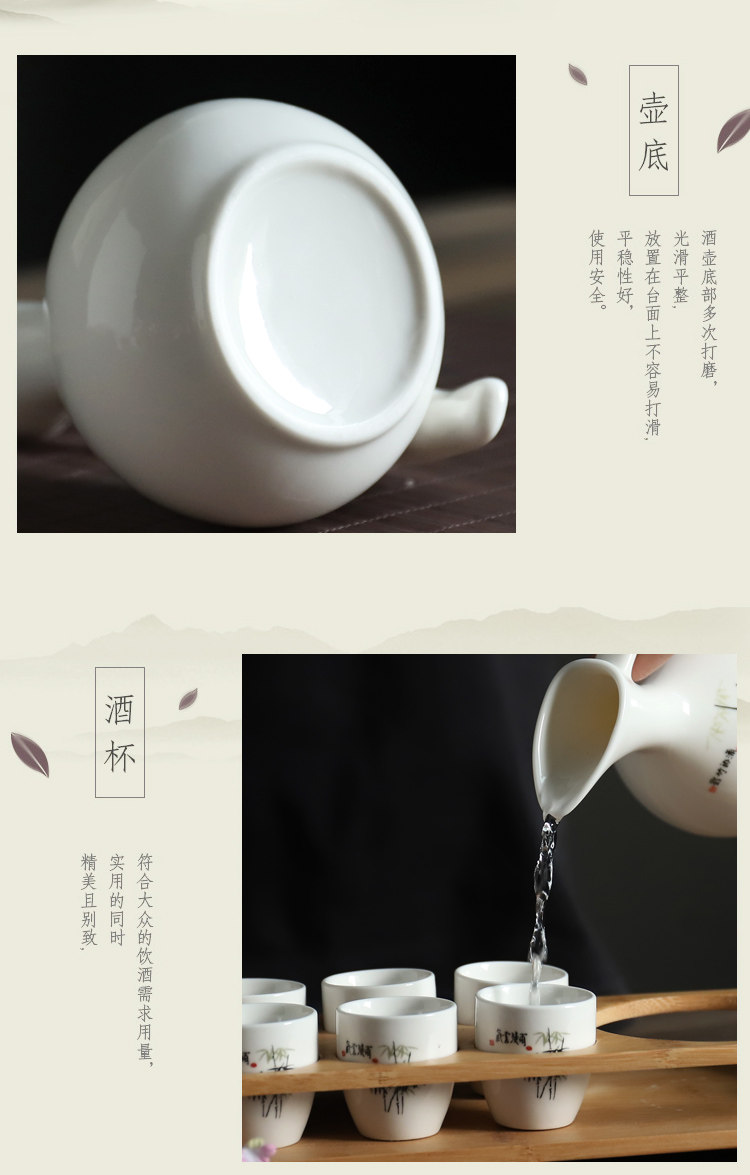 Прозрачное стекло Японское саке набор керамических японский ликер винный набор старинных духов стеклянный кувшин стеклянный кусаются стекло