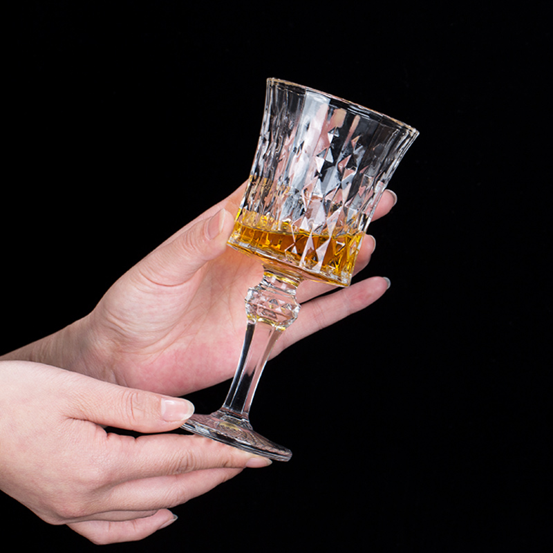 Bar soul home office cafe embossed short glass thick red wine cup hot drink cup hot water cup