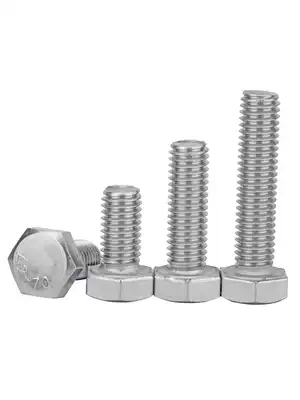 304 stainless steel Hexagon screws with elongated hexagon head bolts Hexagon screws national standard M8M10 * 16