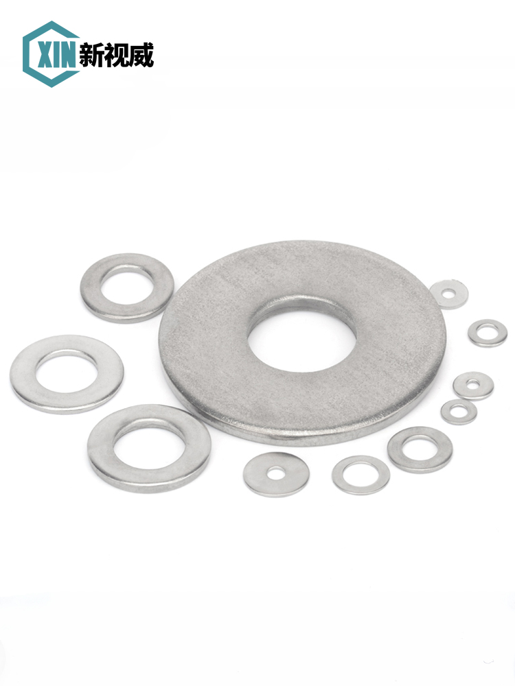 Flat Pad 304 Stainless Steel Increased Thickened Washer White Metal Screw Adjusting Meson Flat Gasket M1 6-M30