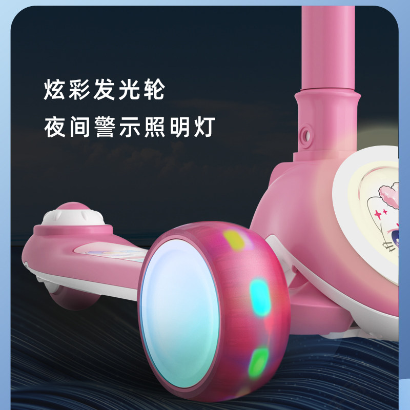 Bebelock Children's Scooter for Ages 1-3-6, 12 Boys and Girls, Three-In-One Baby Ride-On Scooter