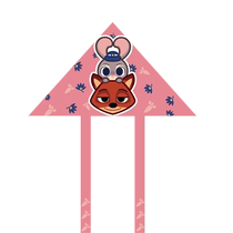 The 2024 new kite is a flying fish. Zootopia children’s handheld simple and easy-to-fly kite 2D