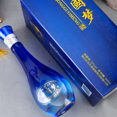 中国梦蓝色典藏白酒整箱6瓶