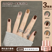 Песчаные коричневые+блестки с шампанским+карамельные каштаны