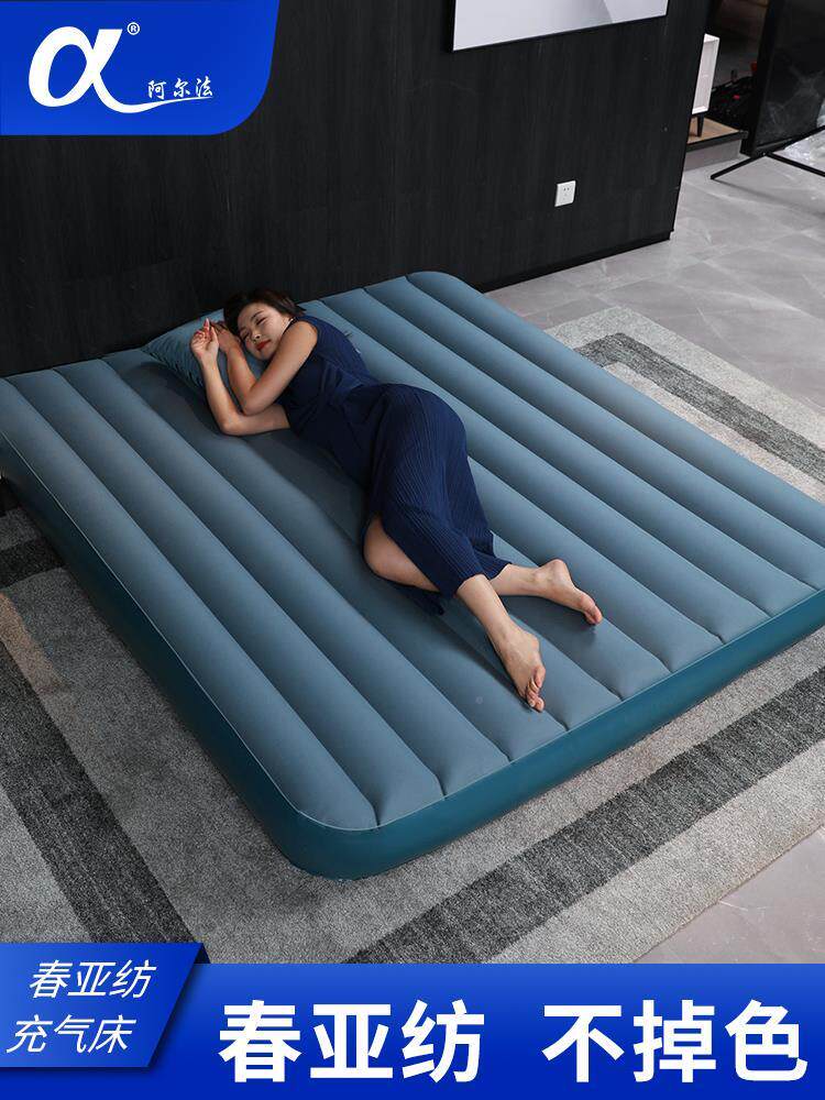New product Alpha Oxford large cloth Inflatable Bed Ground Air Mattress for home plus a 15161-family mattress-Taobao