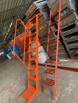 Safe climbing ladder up and down walking channel built-in stairs site construction climbing ladder manufacturer direct selling spot