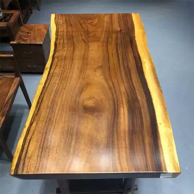 Size: 155*78*6 5 South American walnut solid wood Big Board natural side