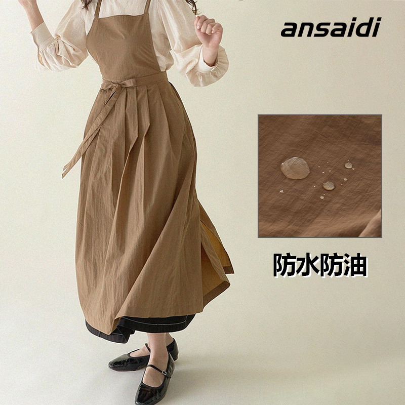 Apron for Home Kitchen Use, Women's Painting and Cooking Apron, Waterproof and Oil-Proof, Lightweight and High-End Feel, Suitable for Catering, Baking, and Hairdressing Salon Workwear Apron for Home Kitchen Use, Women's Painting and Cooking Apron, Waterproof and Oil-Proof, Lightweight and High-End Feel, Suitable for Catering, Baking, and Hairdressing Salon Workwear
