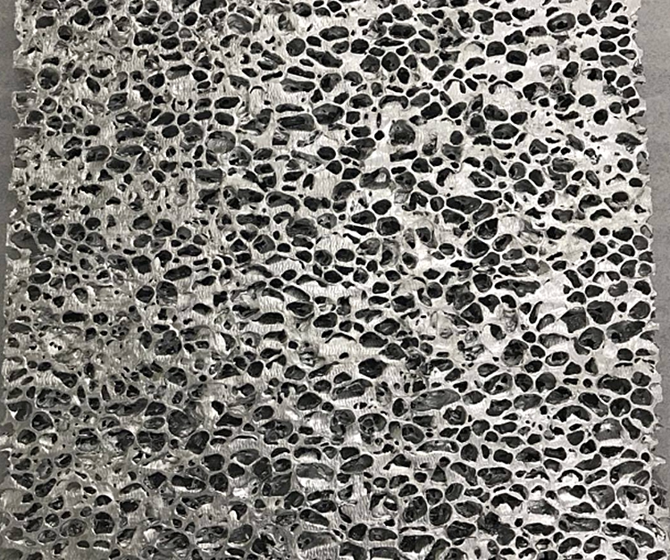 Foam aluminum sound insulation barrier Building decoration sound absorption foam aluminum drilling closed hole foam aluminum foam 10mm