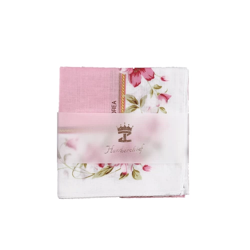 往季 Хлопковый милый носовой платок, шарф, в цветочек