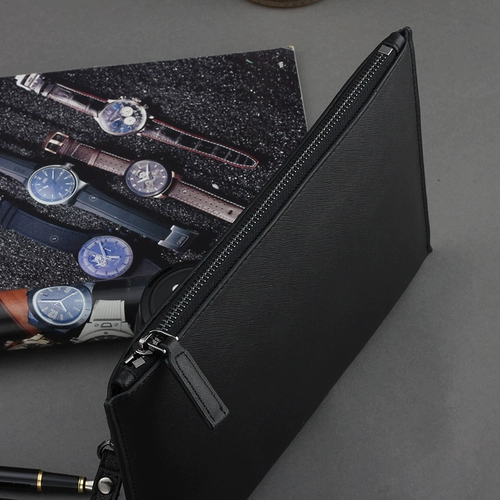 Сумка с петлей на руку, кожаная маленькая сумка клатч для отдыха, трендовый бумажник, из натуральной кожи