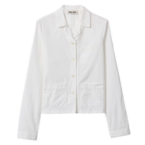 Miu Miu womens poplin long-sleeved shirt