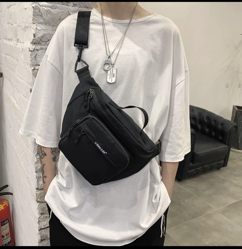 Брендовая сумка через плечо, универсальная вместительная и большая сумка на одно плечо для отдыха, спортивная японская поясная сумка, нагрудная сумка