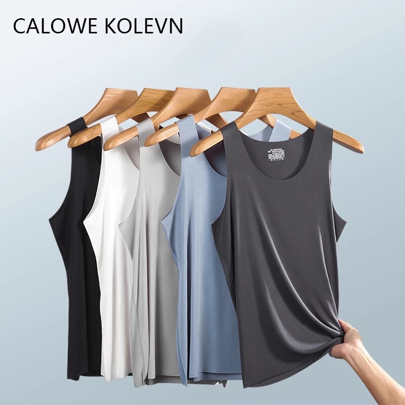 Calowe Kolevn Modal Vest Men's Autumn Thin Base Layer Underwear Seamless Tank Top Men's Undershirt Calowe Kolevn Modal Vest Men's Autumn Thin Base Layer Underwear Seamless Tank Top Men's Undershirt
