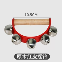 Бревенчатый красный кожаный колокольчик
