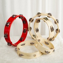 Childrens tambourine ring Orff professional percussion instrument hand bell kindergarten teacher dance props