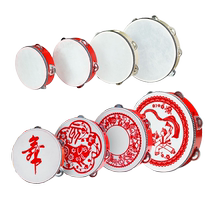 Tambourine dance props kindergarten teachers use childrens musical instruments Xinjiang Uighur tambourine special rattle ling drum for grade examination