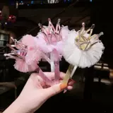 Детский ободок, заколка для волос для принцессы, милые кружевные шпильки для волос, аксессуар для волос