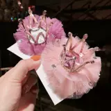 Детский ободок, заколка для волос для принцессы, милые кружевные шпильки для волос, аксессуар для волос