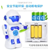 Большой умный танцующий робот, электрическая музыкальная игрушка для мальчиков, раннее развитие