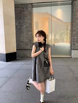 2022 Han Edition New Sea Salt Sweetness School Pie Splicing Collar Gill Shirt Display Slim 100 Lap Trendy Dress Dress