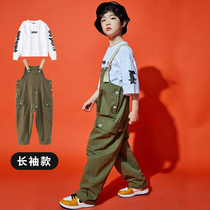 Boy hip-hop street dance suit hiphop boy handsome qi back with pants to serve loose Han version tide children acting clothes