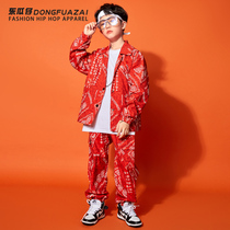 Childrens Street Dance Suit Boy Hip Hop Act Out Costume Hiphop Walk Show Boatload Cool Girl Jazz Dance Suit