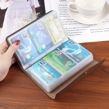 New High-End Large-Capacity Card Holder for Men and Women, Multi-Card Slot Card Holder, Business Card Holder, Anti-Degaussing Card Holder, Storage Card Holder