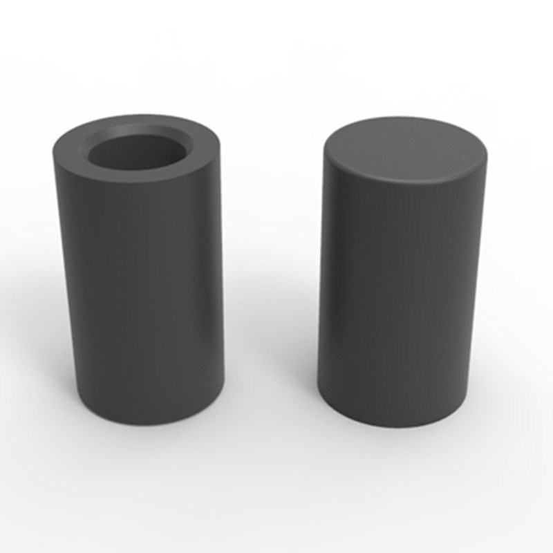 Cylindrical SC120 black button cap inner diameter 3 4 outer diameter 5 7 with 6*6 light switch and self-lock switch