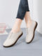 Women's Shoes with Rubber Soles, Ultra-Soft Microfiber Soles, Comfortable Mother's Shoes, Old Beijing Cloth Shoes for Women, 2024 Summer New Style Single Shoes