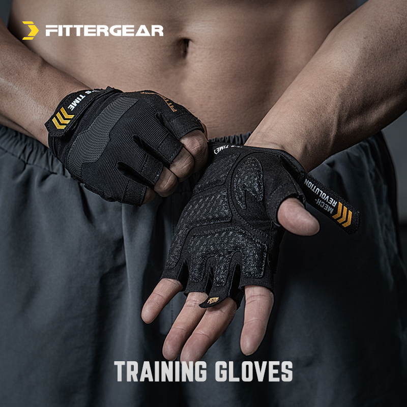 FitterGear Sports Gloves Bike Instruments Training Non-slip Wear and fitness Hard pull to protect the palm of the cocoon
