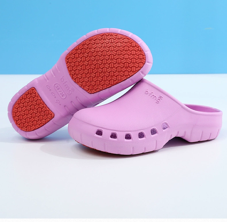 Operating room slippers for women, non-slip surgeon operating shoes, men's special medical protective thick-soled laboratory clogs